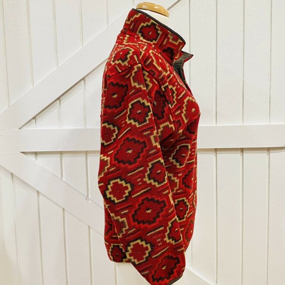 Patagonia XS Synchilla Fleece Jacket Snap-T Red Fa - Picture 5 of 11